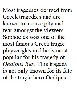 Essay-Ancient Greek Theatre and Sophocles's Oedipus Rex